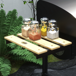 BBQ Grill Trolley with Lid