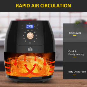 5.5L 1500W Air Fryer | Digital Display, Adjustable Temperature, Low Fat Cooking - Image 8