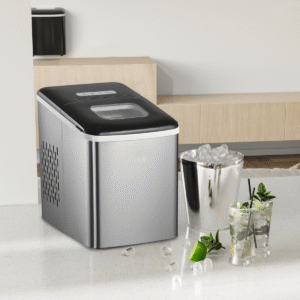 HOMCOM Ice Maker Machine | Portable Countertop Ice Cube Maker for Home Black - Image 8
