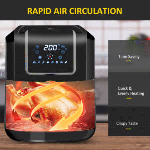 HOMCOM 7.2L 1700W Digital Air Fryer | Low-Fat Cooking, Timer, Large Capacity - Image 8