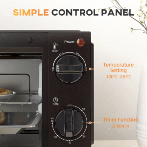 9L Mini Oven Countertop Grill & Toaster | Compact Electric Oven 750W - Image 8