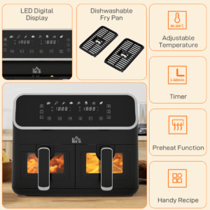 Dual Zone 8L Air Fryer