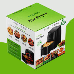 Domestic King 4L Air Fryer | Oil-Free, Non-Stick, Family Size with Recipe Book - Image 6