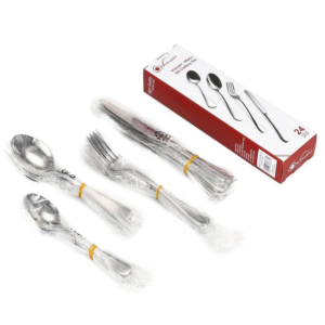 Vinsani 24pcs Stainless Steel Cutlery Set | Luxe Chelsea Living Tableware - Image 3