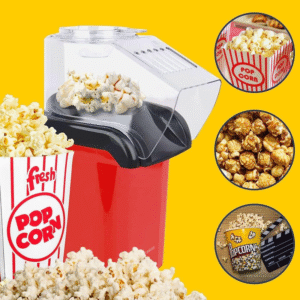 Domestic King 1200W Popcorn Maker | Healthy Hot Air Popcorn Machine - Image 2