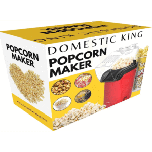 Domestic King 1200W Popcorn Maker | Healthy Hot Air Popcorn Machine - Image 3