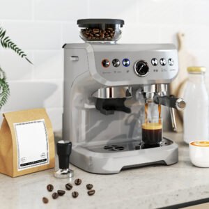 HOMCOM Espresso Machine with Grinder | 15 Bar Coffee Maker & Steam Wand - Image 3