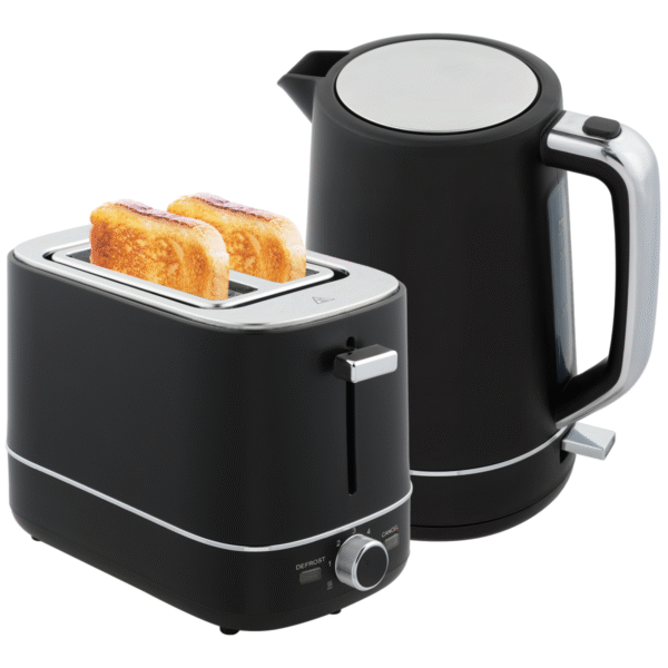 HOMCOM 1.7L 3000W Fast Boil Electric Kettle and 2 Slice Toaster Set