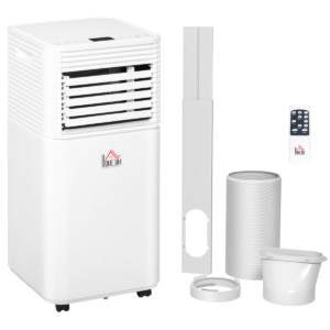 9000 BTU Portable Air Conditioner 4 Modes LED Display Timer Home Office HOMCOM