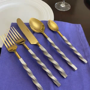 Gold Twisted Handle