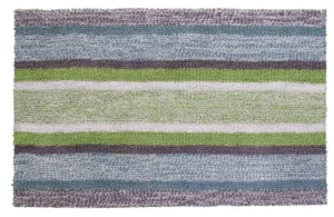 CHICOS HOME Cotton Striped Bath Rug 20" x 32" | Luxe Chelsea Living Bathroom Décor - Image 3