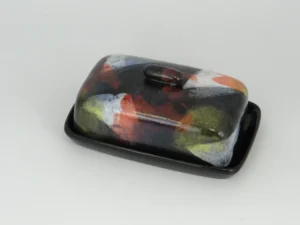 Butter Dish, Sugar Bowl & Milk Jug Set – Abstract Glaze | Luxe Chelsea Living Tableware - Image 4