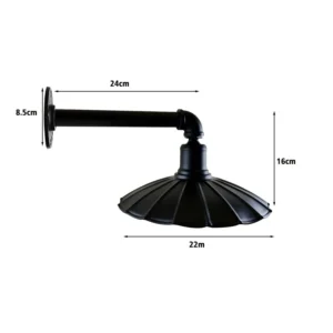 Industrial Pipe Wall Light | Retro Metal Wall Sconce for Hallway & Dining - Image 3