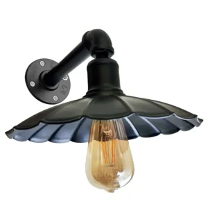 Industrial Pipe Wall Light | Retro Metal Wall Sconce for Hallway & Dining - Image 8
