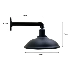Industrial Pipe Wall Light | Retro Metal Wall Sconce for Hallway & Dining - Image 15