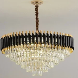 Crystal Chandelier with Wall Lights