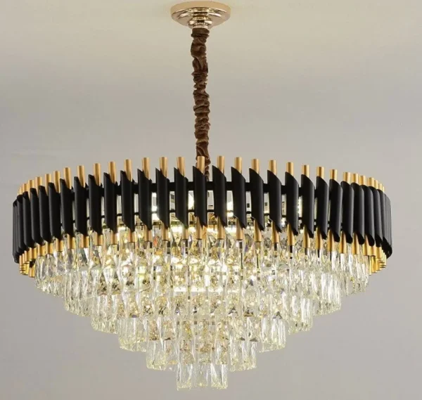 Crystal Chandelier with Wall Lights