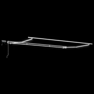 vidaXL Retractable Awning Blue and white 4.5 x 3 m Fabric and metal - Image 4