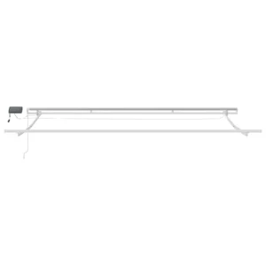 vidaXL Retractable Awning Blue and white 4.5 x 3 m Fabric and metal - Image 7
