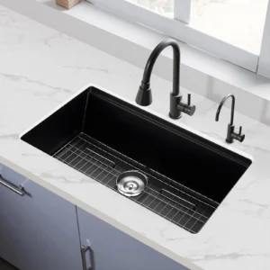 VEVOR 84cm Granite Undermount Kitchen Sink | Single Bowl RV/Bar Basin - Image 7