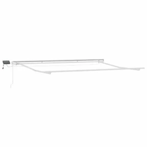 vidaXL Retractable Awning Blue and white 4.5 x 3 m Fabric and metal - Image 17
