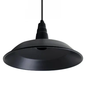 Vintage Black Metal Pendant Light for Kitchen or Dining | Industrial Style - Image 7