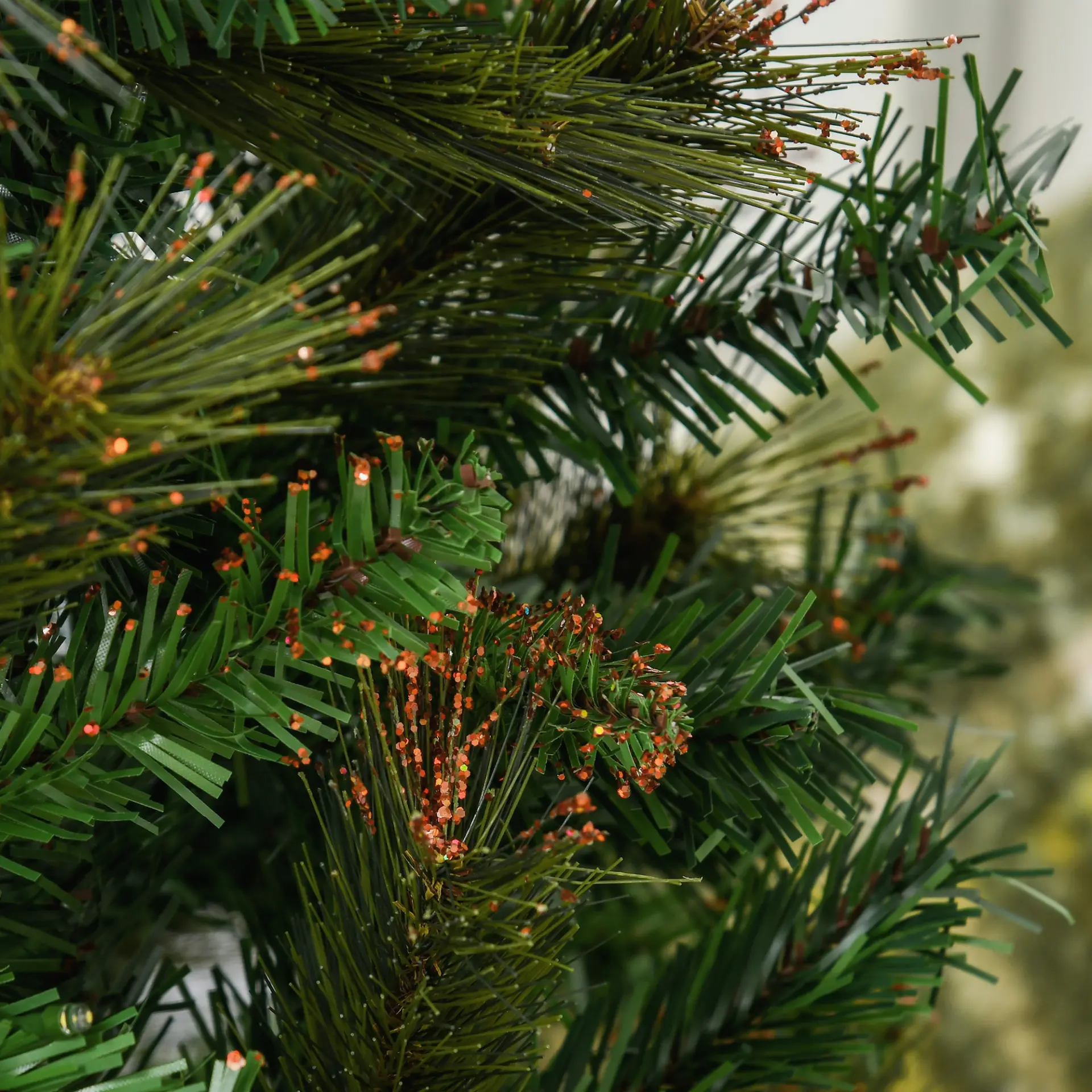 HOMCOM 1.5m 5ft Pre-Lit Christmas Tree Artificial Spruce Xmas Tree Warm White LED Holiday Decor with Metal Stand 9 HOMCOM 1.5m 5ft Pre-Lit Christmas Tree Artificial Spruce Xmas Tree Warm White LED Holiday Decor with Metal Stand - Image 9